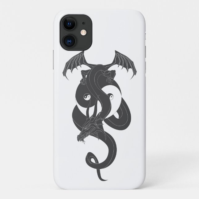 Drache auf Yin Yang Case-Mate iPhone Hülle (Rückseite)
