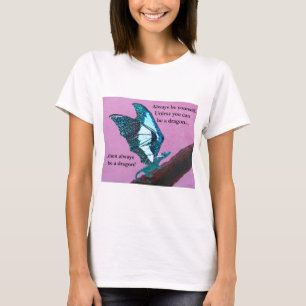 Drache auf Zweig-T - Shirt