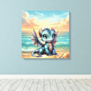 Drache Baby Leinwanddruck