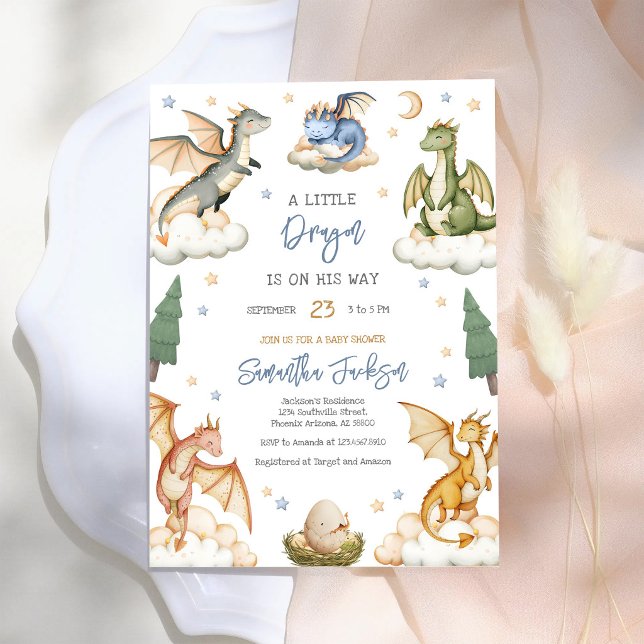 Drache Baby Shower Einladung (Von Creator hochgeladen)