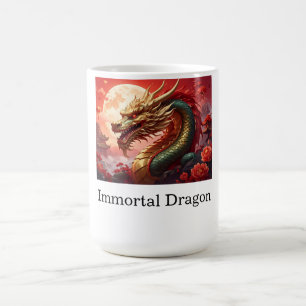 Drache benutzerdefinierter Text Kaffeetasse