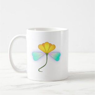 Drache Blume Kaffeetasse