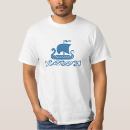 Drache-Boot - Blau T-Shirt