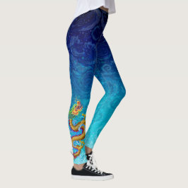 Drache-Boots-Leggings-kleiner Golddrache Leggings
