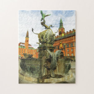 Drache-Brunnen in Kopenhagen Puzzle