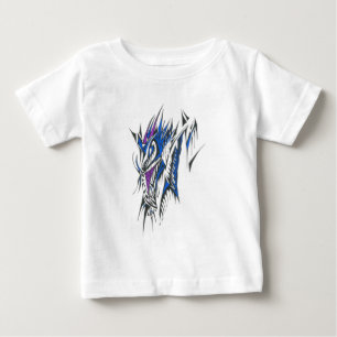 Drache Bunte Abstrakte Stammes-Tattoo-Kunst Baby T-shirt