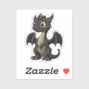 Drache Cartoon Aufkleber