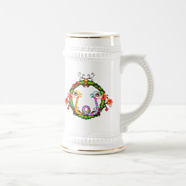 Drache-Charme Bierglas (Rechts)