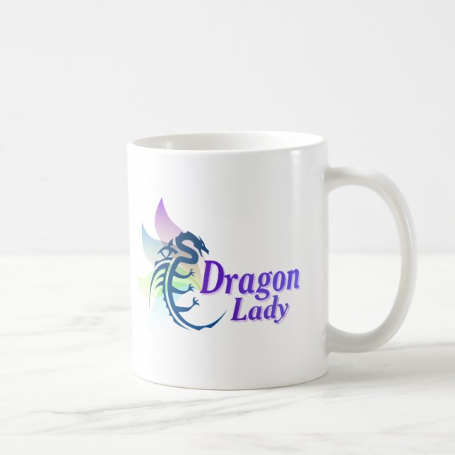 Drache-Dame Kaffeetasse (Rechts)