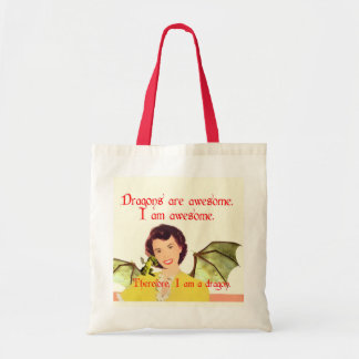 Drache-Dame Tote Tragetasche