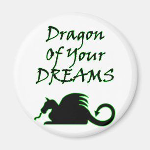 Drache deiner Träume (schwarz) Magnet