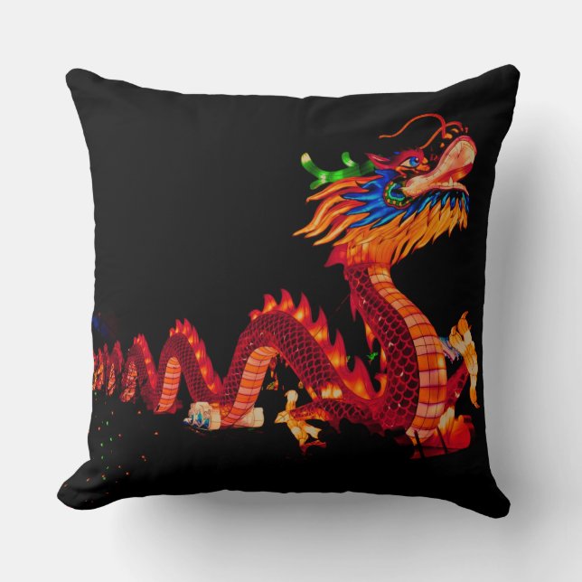 Drache der chinesischen Parade Kissen (Vorderseite)