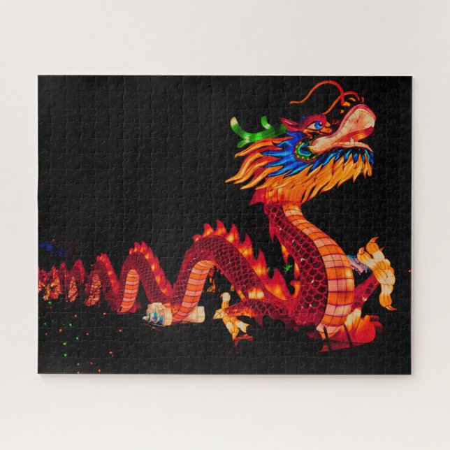 Drache der glühenden Chinesischen Parade Puzzle (Horizontal)