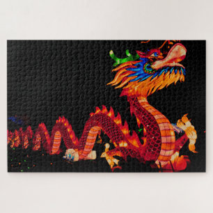 Drache der glühenden Chinesischen Parade Puzzle