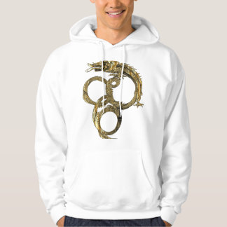 Drache der goldenen Linie - Elegante Mythische Kre Hoodie