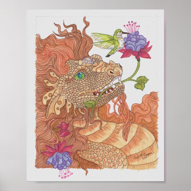 Drache der Naturschätze Poster (Vorne)