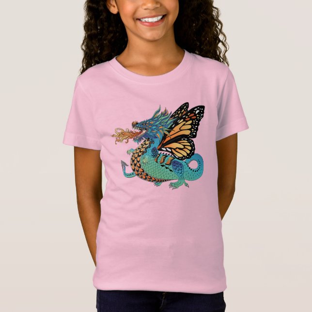 Drache der Schmetterlingsmonarchie T-Shirt (Vorderseite)