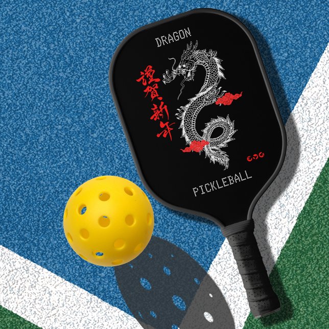 Drache der schwarzen Hand Pickleball Schläger (Von Creator hochgeladen)