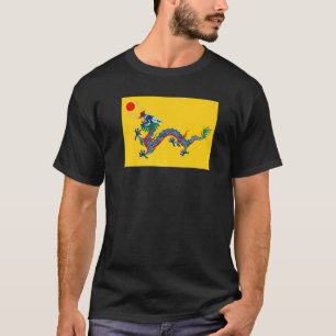 Drache der Vintagen Republik China Qing Dynastie T-Shirt
