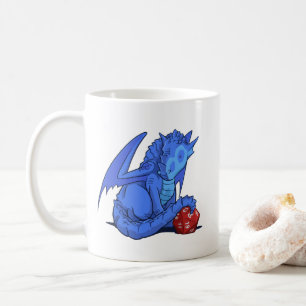 Drache des Blau-D20 Kaffeetasse