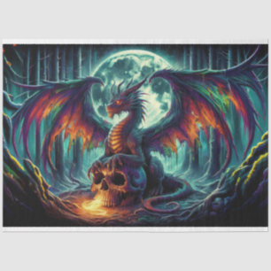 Drache des Feuerschädels Seidenpapier