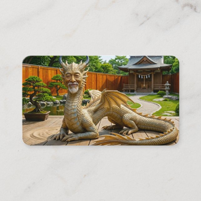 Drache des Gleichgewichts Lesezeichen Visitenkarte (Vorderseite)