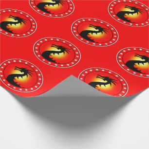 Drache des Jahres Geschenkpapier