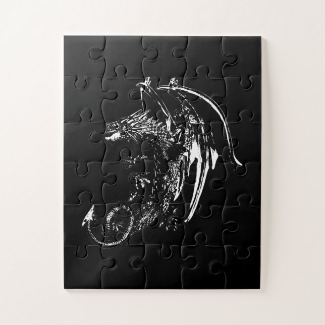 Drache des Night Jigsaw Puzzle (Vertikal)