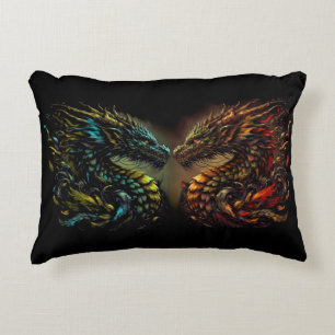 Drache Dualität Dekokissen