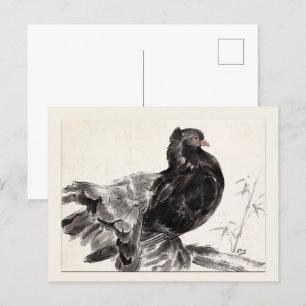 Drache eine indische Fantailschwalbe Postkarte