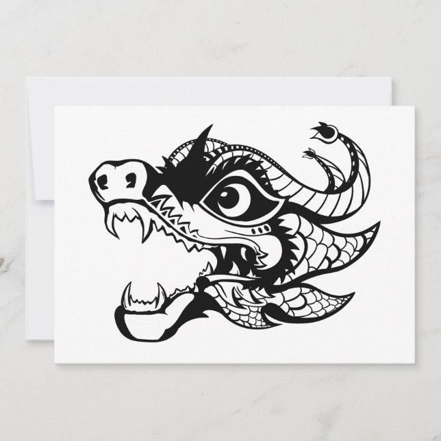 Drache Einladung (Vorderseite)