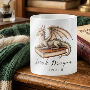 Drache Fantasy-Leser-Geschenk Kaffeetasse