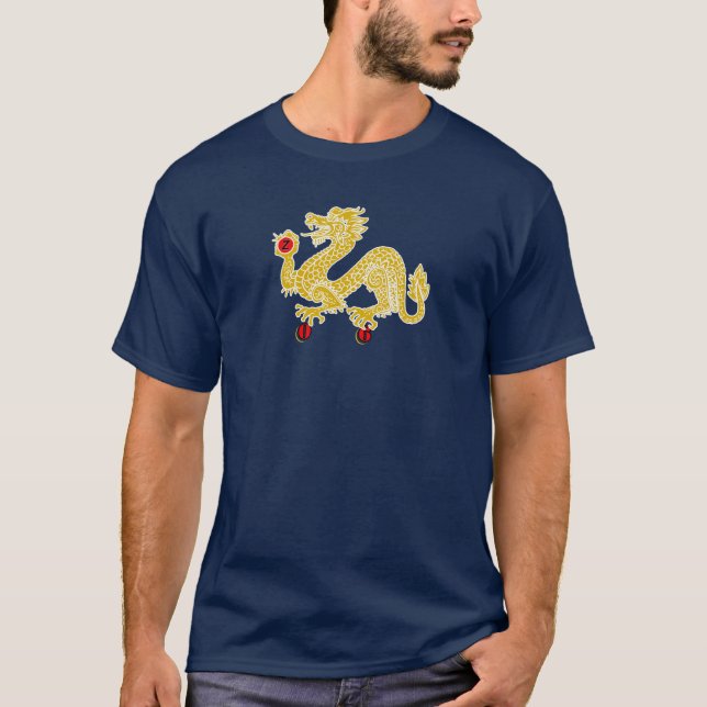 Drache-Farbdunkelheits-Kleid T-Shirt (Vorderseite)