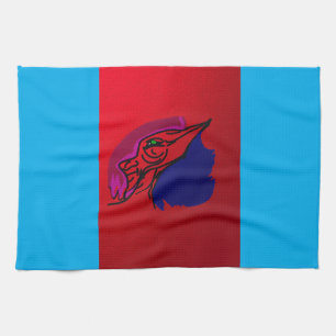 Drache Fashionista Küchenhandtuch Geschirrtuch