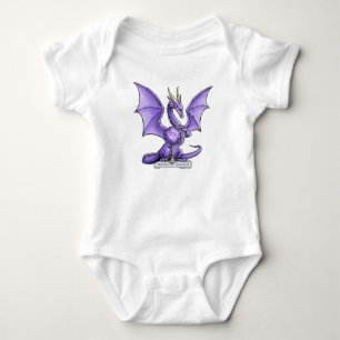 Drache Februars Birthstone - Amethyst Baby Strampler