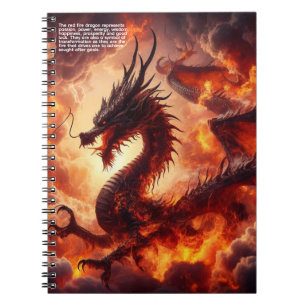 Drache Feuer Notizblock