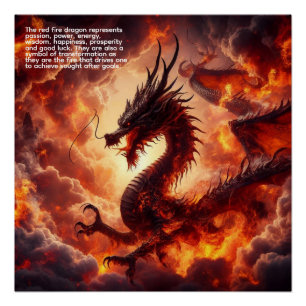 Drache Feuer Poster