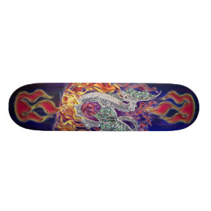 Drache-Feuer-Skateboard Skateboard