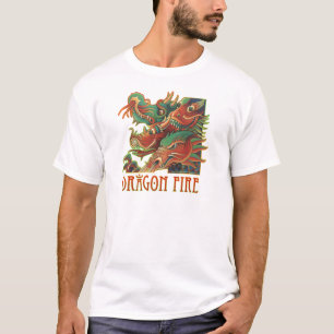 Drache-Feuer T-Shirt