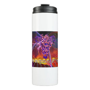 Drache Feuer Thermosbecher