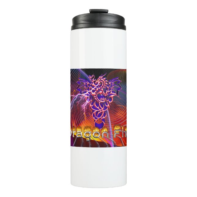 Drache Feuer  Thermosbecher (Vorderseite)
