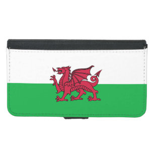 Drache-Flagge Wales Waliser Samsung Galaxy S5 Geldbeutel Hülle