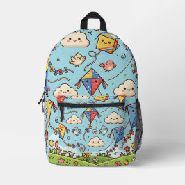 Drache-Fliegender-Rucksack – Kinder-Wiesen-Muster Bedruckter Rucksack