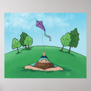 Drache-Fliegendes Plakat