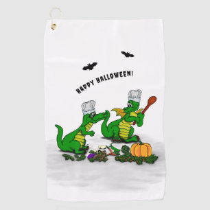 Drache - Frohes Halloween ! Heute werde ich kochen Golfhandtuch