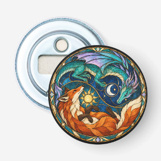 Drache Fuchs Himmelsbuntglas Flaschenöffner