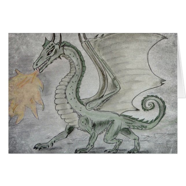 Drache für das Feueratmen (Vorderseite (Horizontal))