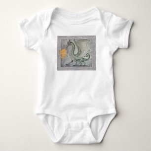 Drache für das Feueratmen Baby Strampler