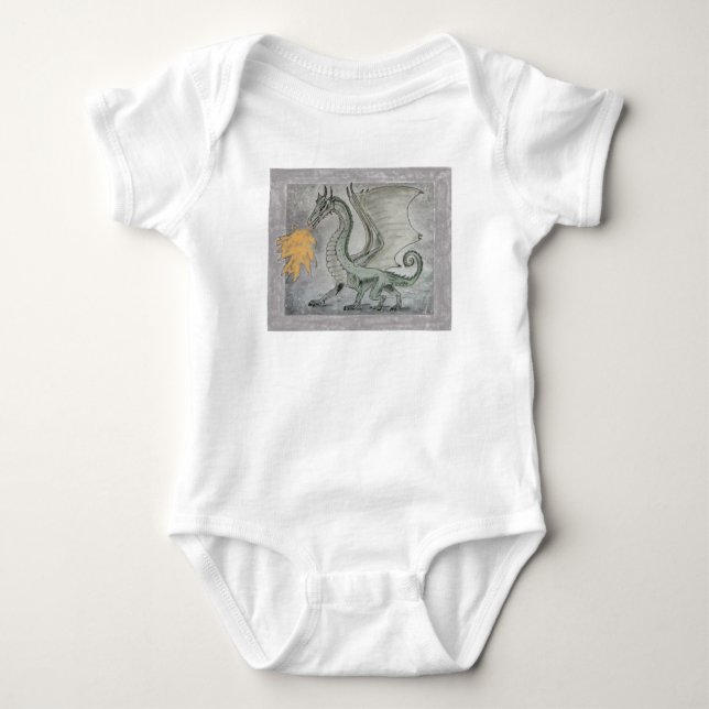 Drache für das Feueratmen Baby Strampler (Vorderseite)