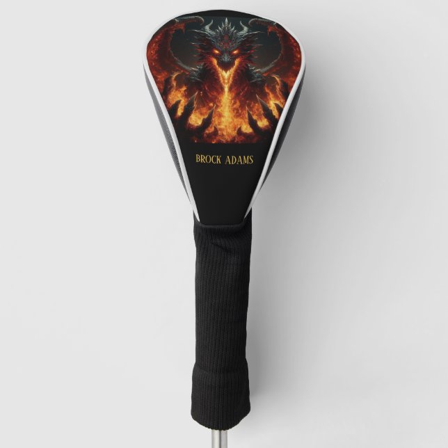 Drache für das Feueratmen Golf Headcover (Vorderseite)